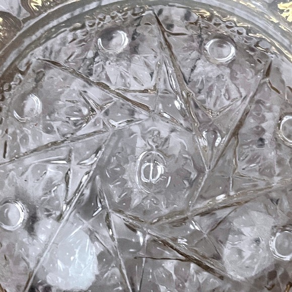 Vintage IMPERIAL GLASS OHIO‎ -Daisy & Button Gold Accents Bowl 1950s - Picture 5 of 8